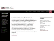 Tablet Screenshot of notaria33qro.com